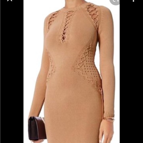RoNNY KOBO Nude Brighton Lacing Coctail Dress - Picture 4 of 16